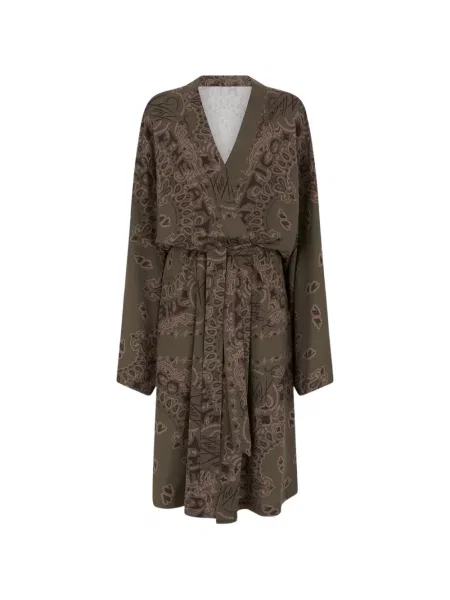 Rochie The Attico cu imagine cu model paisley de costum verde