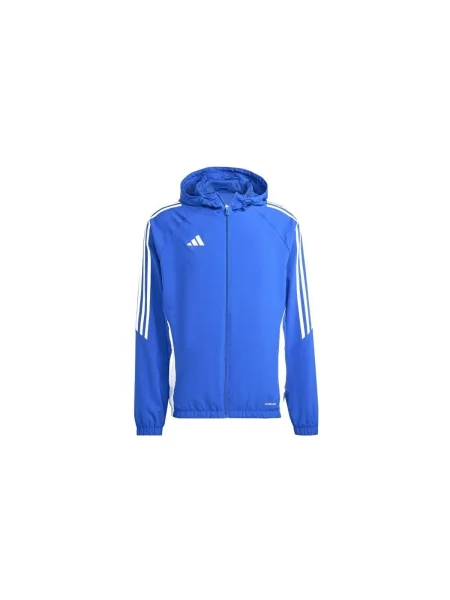 ADIDAS PERFORMANCE Sportovní bunda Tiro modrá bílá