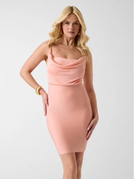 Guess Rochie cocktail Coral