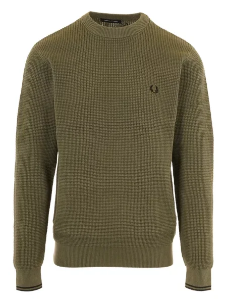 Pulover Fred Perry cu autograf verde