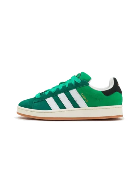 Lniane sneakersy Adidas Campus retro zielone