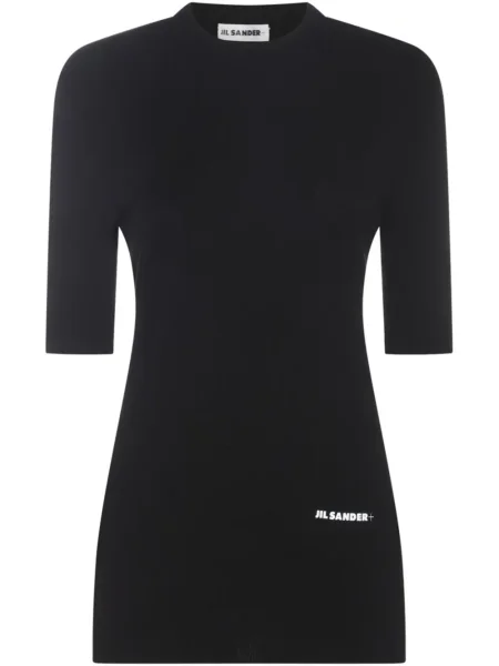 Rochie mini Jil Sander cu imagine de costum negru