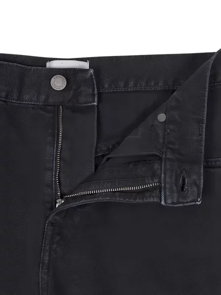 Blugi Haikure cu buzunare aplicate negru