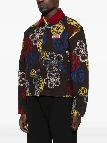 Geacă Kenzo cu model floral maro