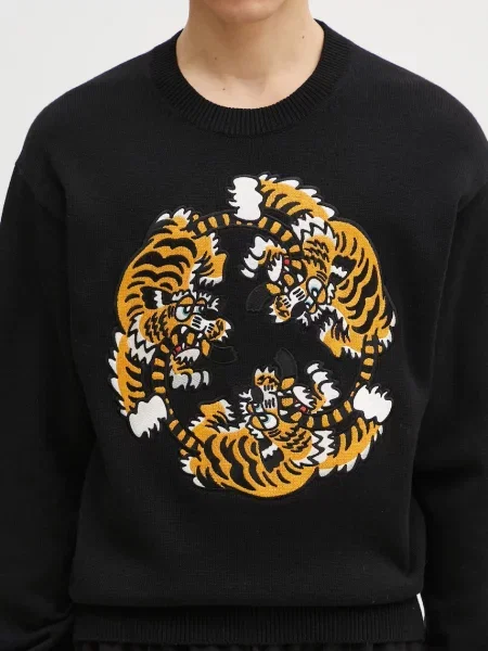 Шерстяной свитер Kenzo черный