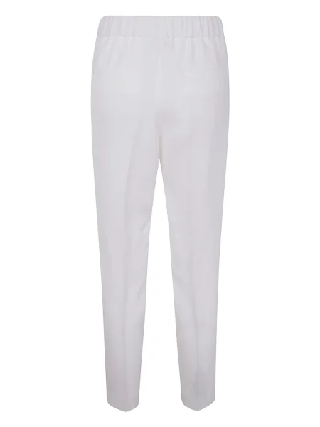 Pantaloni Peserico plisate alb