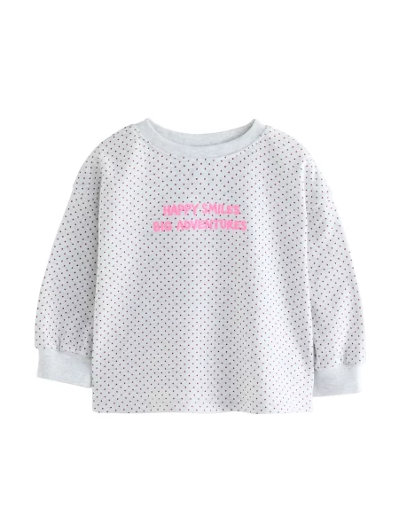 Next Tricou amestecat / roz deschis / roșu vin gri