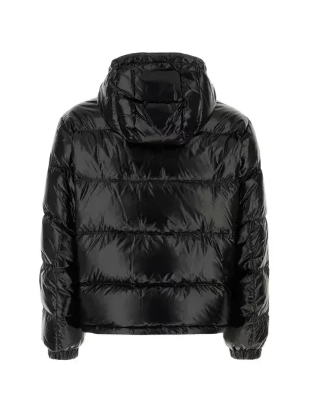 Geacă Versace cu glugă negru