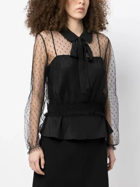 Blúzka Red Valentino čierna