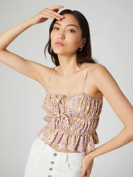 Daahls by Emma Roberts exclusively for ABOUT YOU Bluză Ava bej / lila alb