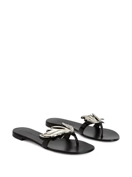 Sandale Giuseppe Zanotti fără toc negru