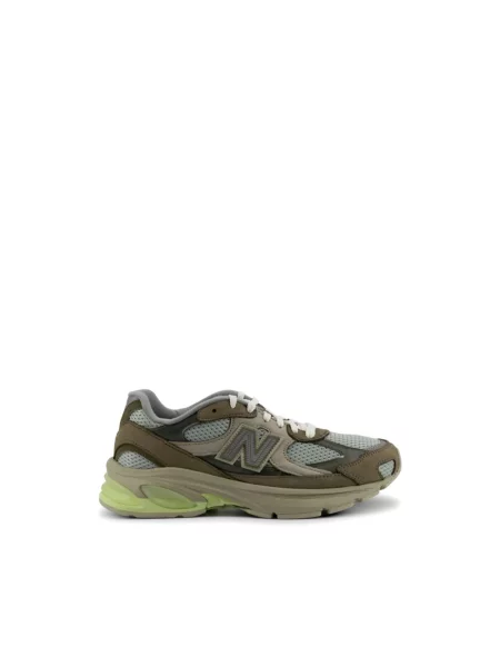 Sneakersy New Balance zamszowe na siłownię zielone