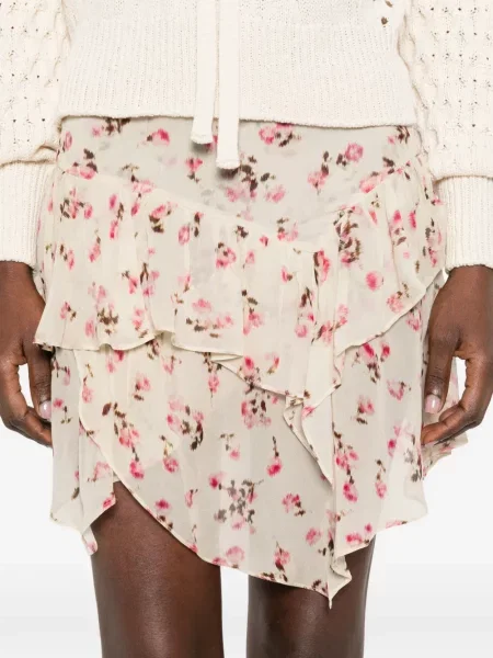 Fustă Marant Etoile cu model floral cu volane
