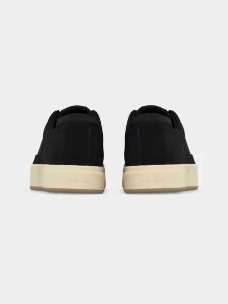 Sneakerși Calvin Klein din piele negru