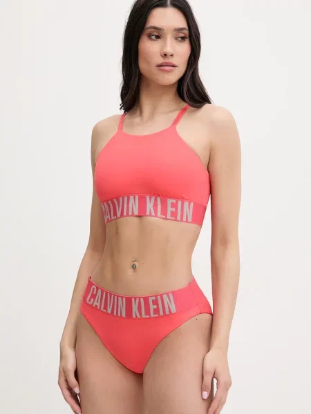 Calvin Klein plavková podprsenka červená