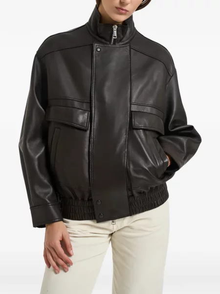 Geanta de piele The Jack Leathers maro