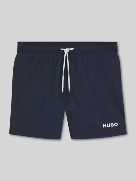 Kąpielówki Hugo z nadrukiem niebieskie