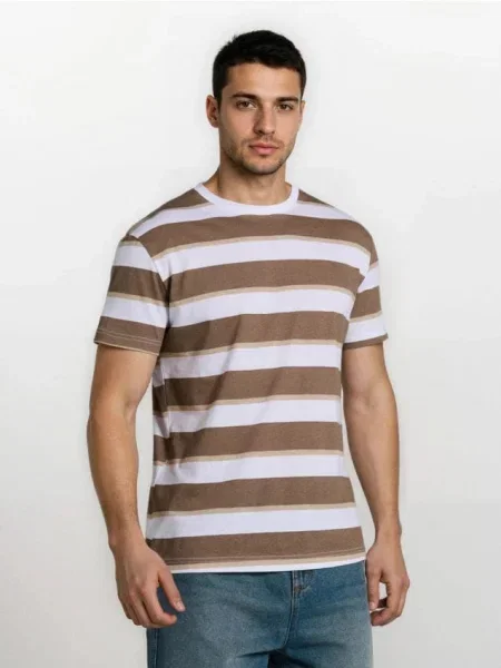 Sinsay koszulka w brązowy