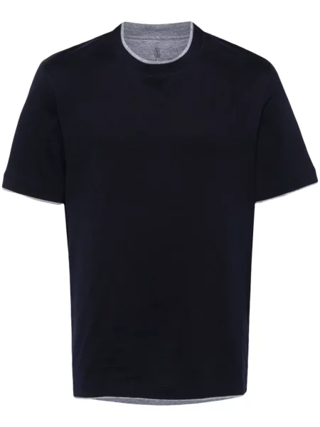 Tricou Brunello Cucinelli albastru