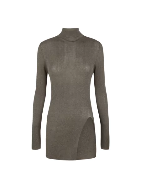 Dzianinowy sweter z golfem Cortana zielony