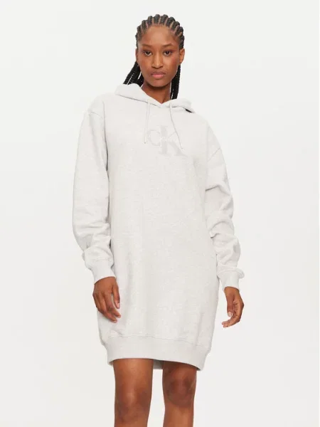 Calvin Klein Jeans Rochie tricotată Chenille gri