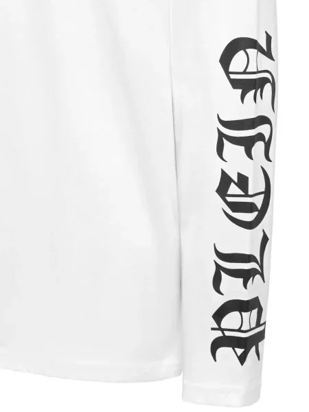 Tricou Philipp Plein cu imagine lung alb