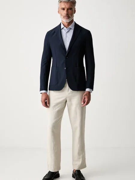 Tommy Hilfiger srajca z elastanom modra