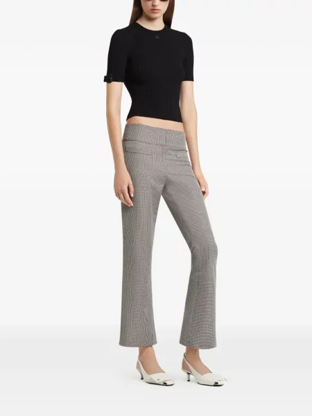Tricou Courreges tricotate negru