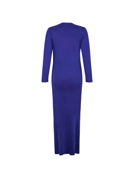 Rochie maxi Tom Ford cu decolteu în V albastru