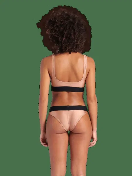 Strój kąpielowy dwuczęściowy bikini na basen sportowy Arena Logo Tape różowe