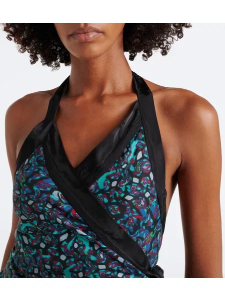 Top Dries Van Noten cu imagine plic negru