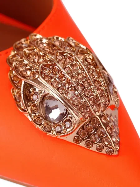 Velké lodičky Kurt Geiger London s otevřenou patou oranžové