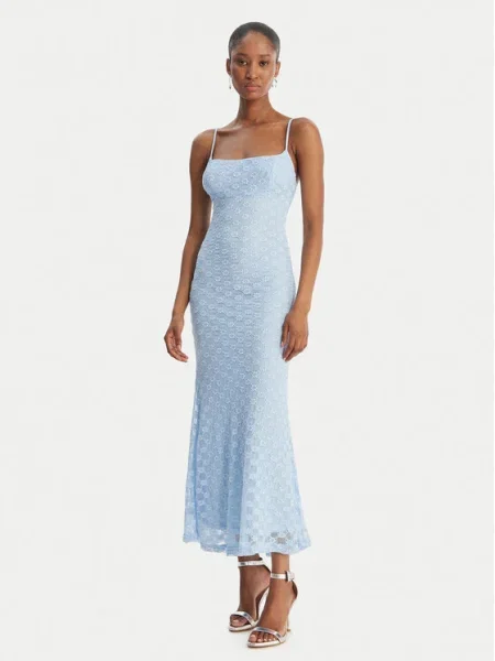 Bardot Rochie de vară Adoni celest albastru