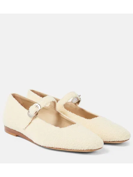 Pantofi cu toc Le Monde Beryl din canvas alb