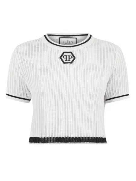 Sweter Philipp Plein biały