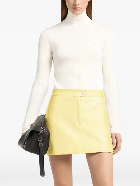 Fusta mini Courreges galben