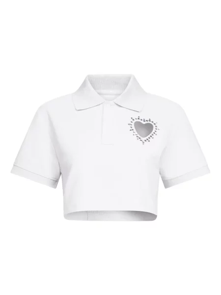 Polo Area z kryształkami o krotszym kroju białe
