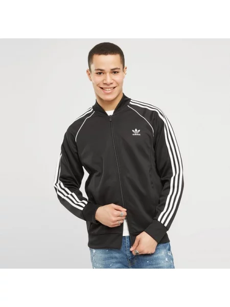 Kurtka Adidas Originals do biegania z logo ze stójką biała