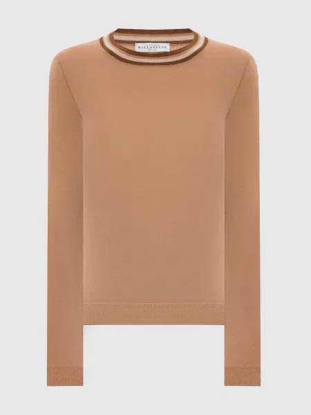 Джемпер з вовни Ballantyne коричневий