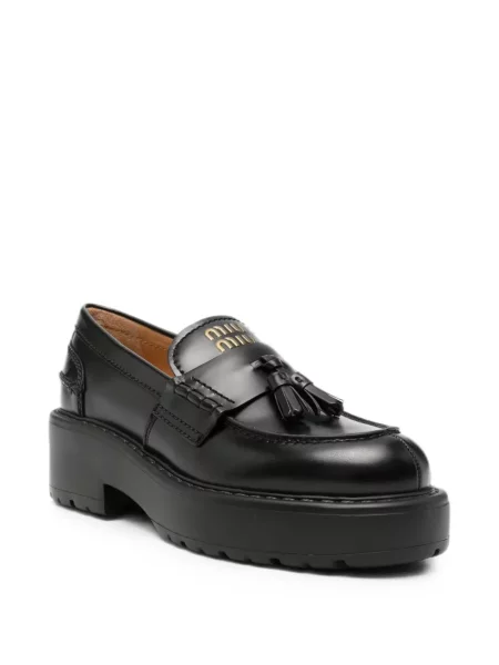 Pantofi loafer Miu Miu negru