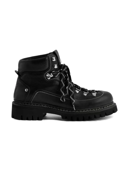 Botki Dsquared2 skórzane czarne