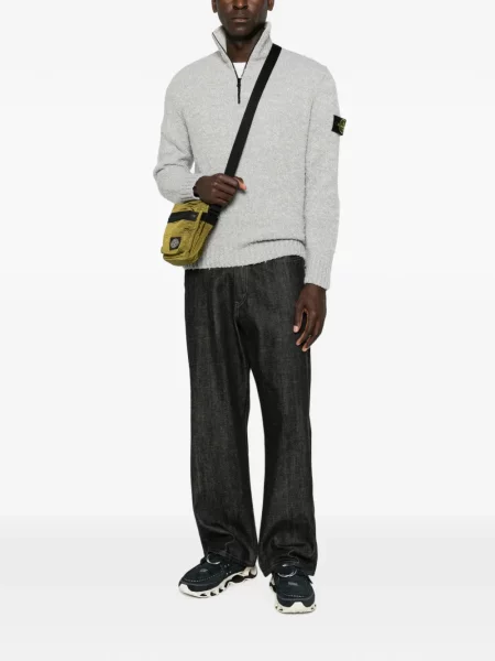 Pulover Stone Island cu strasuri gri