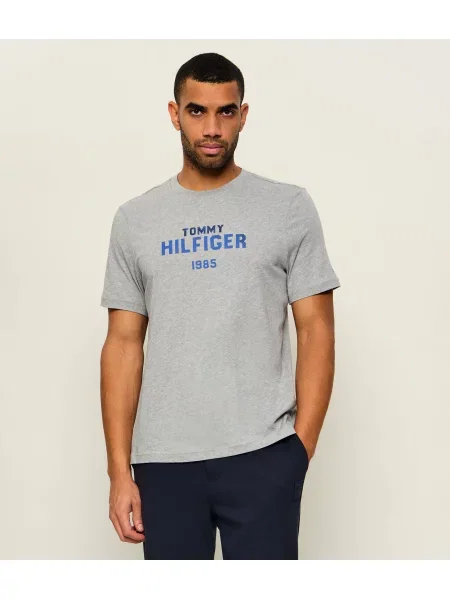 Tommy Hilfiger Tricou Brand Love Stack gri