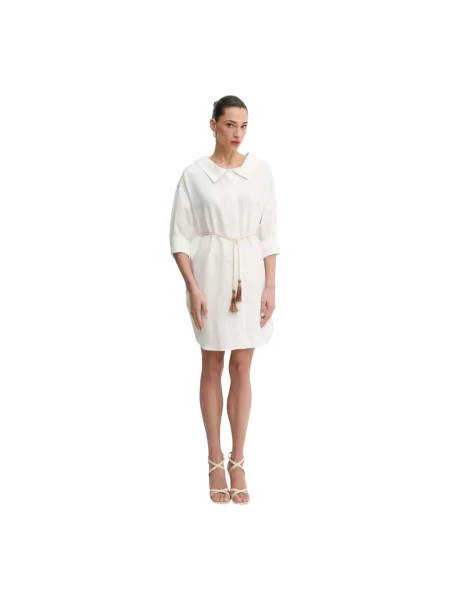 Liu Jo sukienka mini oversize biały