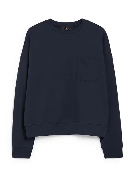 Світшот C&A темно-синій бавовна/поліестер синій