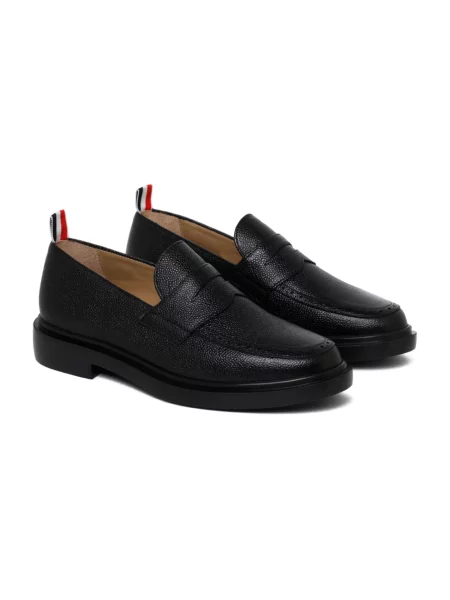 Półbuty Thom Browne skórzane czarne