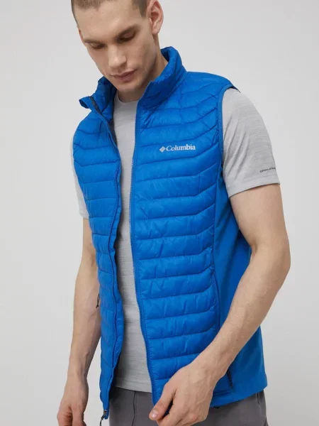 Спортен елек Columbia Powder Pass с преходна изолация синьо