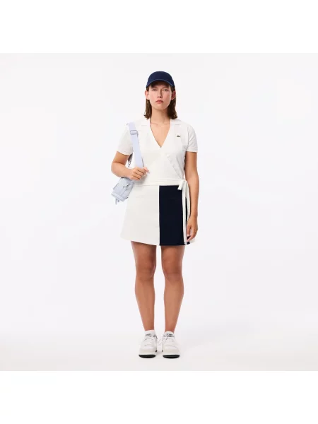 Поло Lacoste белое