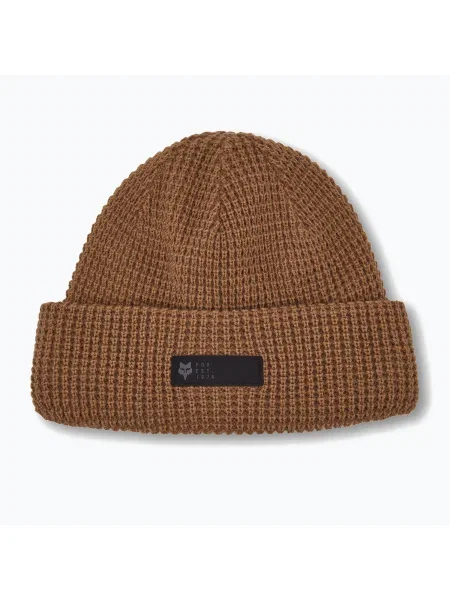 Férfi Fox Racing Zenther Beanie diófa téli sapka. Méret: OS barna