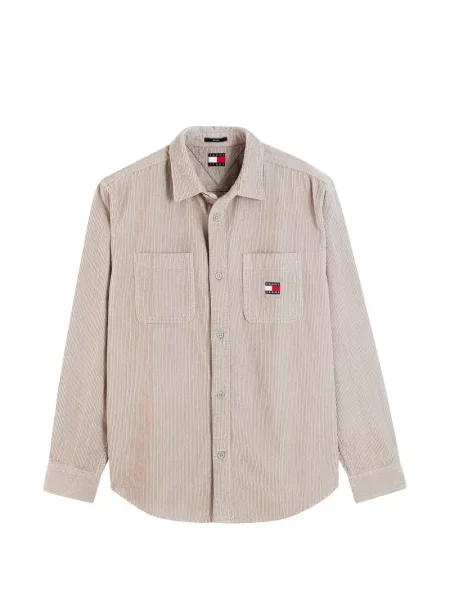 Cămașă Tommy Hilfiger de catifea cord cu autograf
